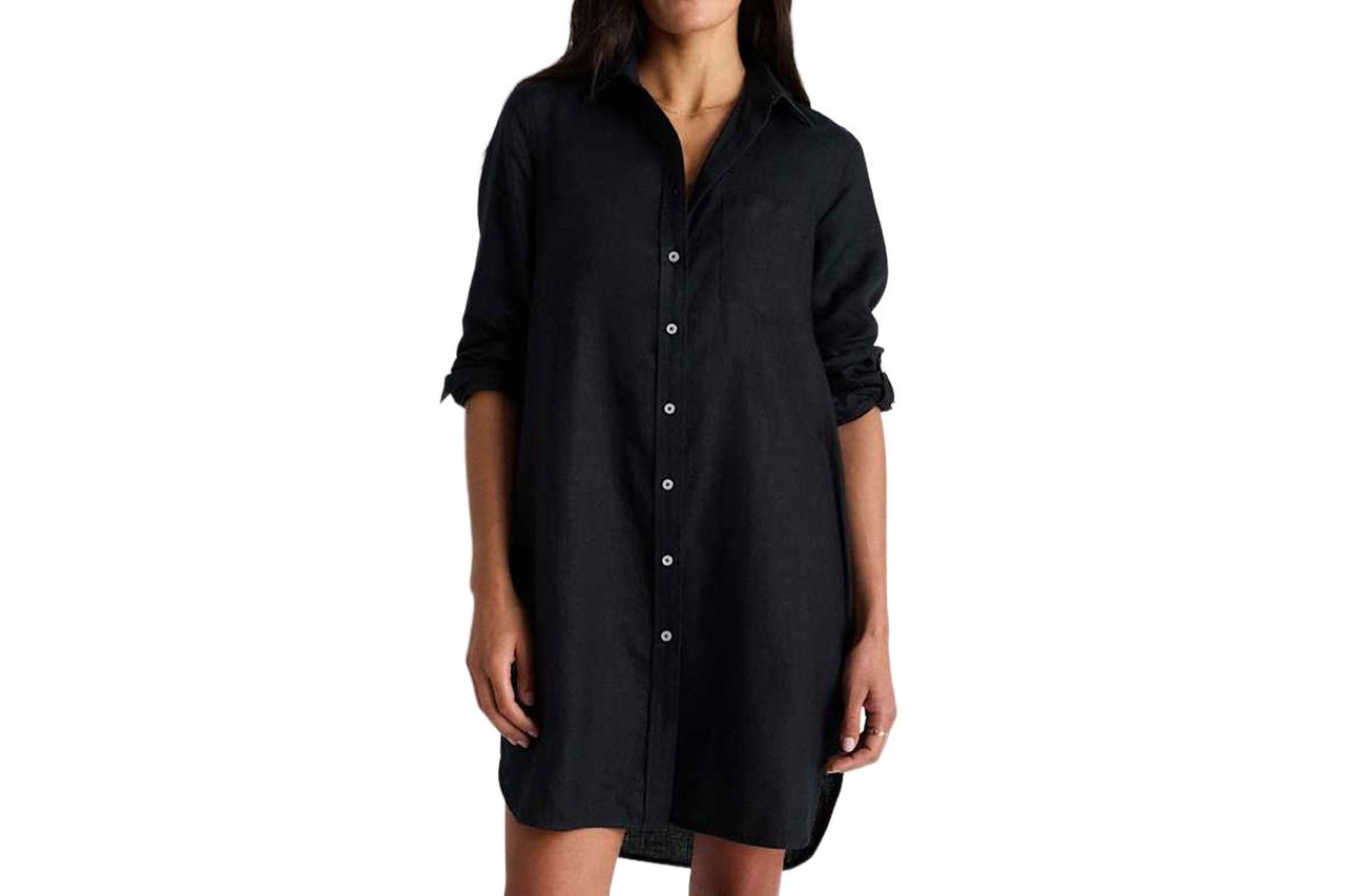 Quince 100% European Linen Shirt Dress Credit: Quince