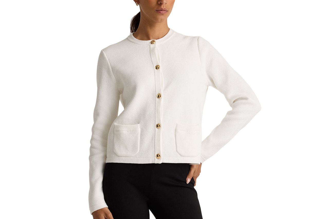 Quince 100% Organic Cotton Sweater Jacket Credit: Quince