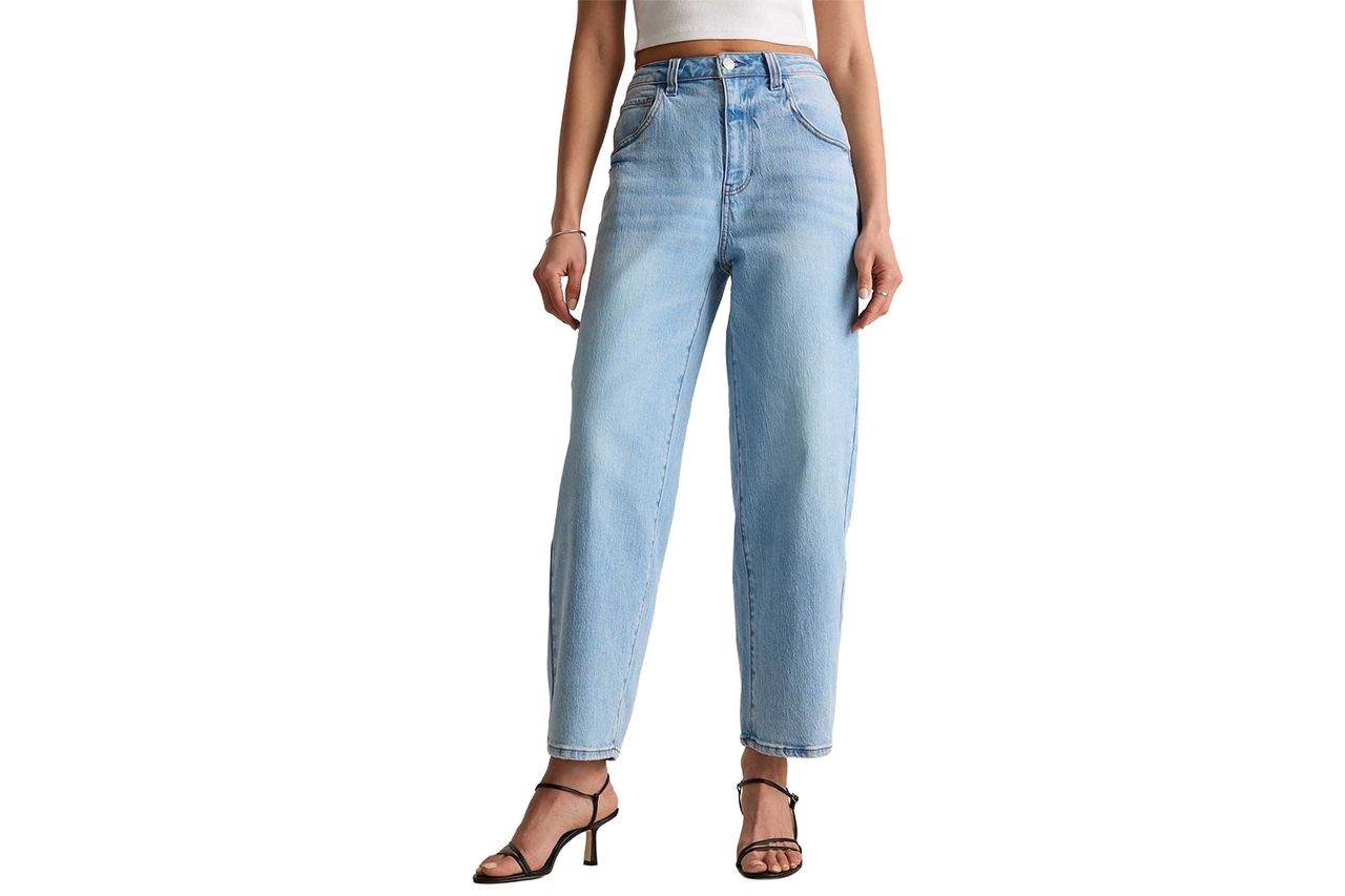 Bella Stretch Barrel Jeans Credit: Quince