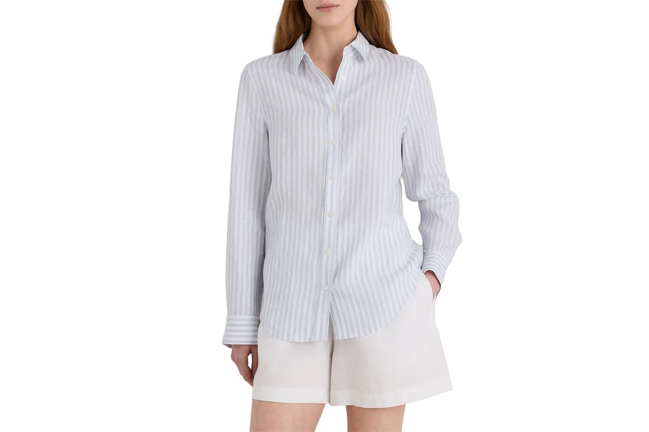European Linen Long Sleeve Shirt Credit: Quince