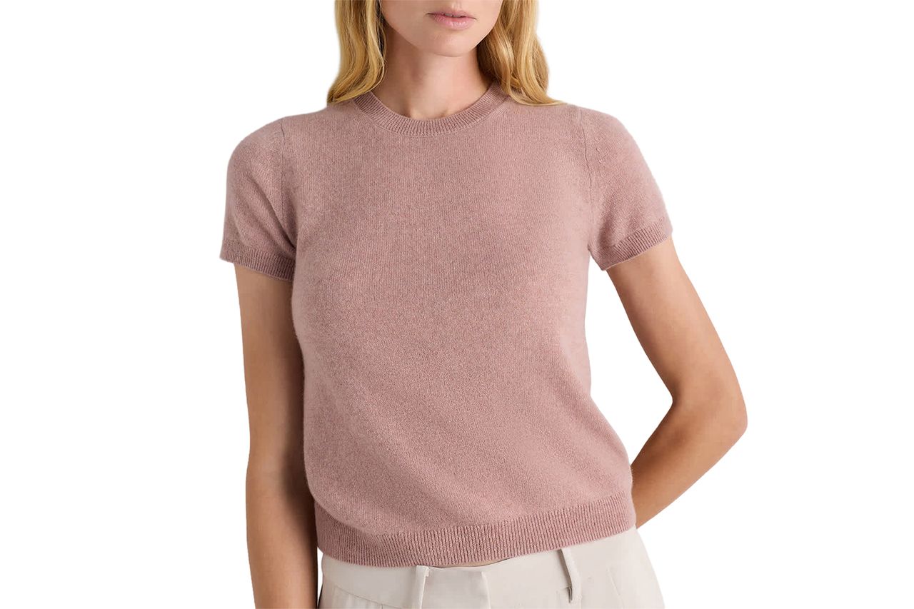 Mongolian Cashmere Tee Credit: Quince