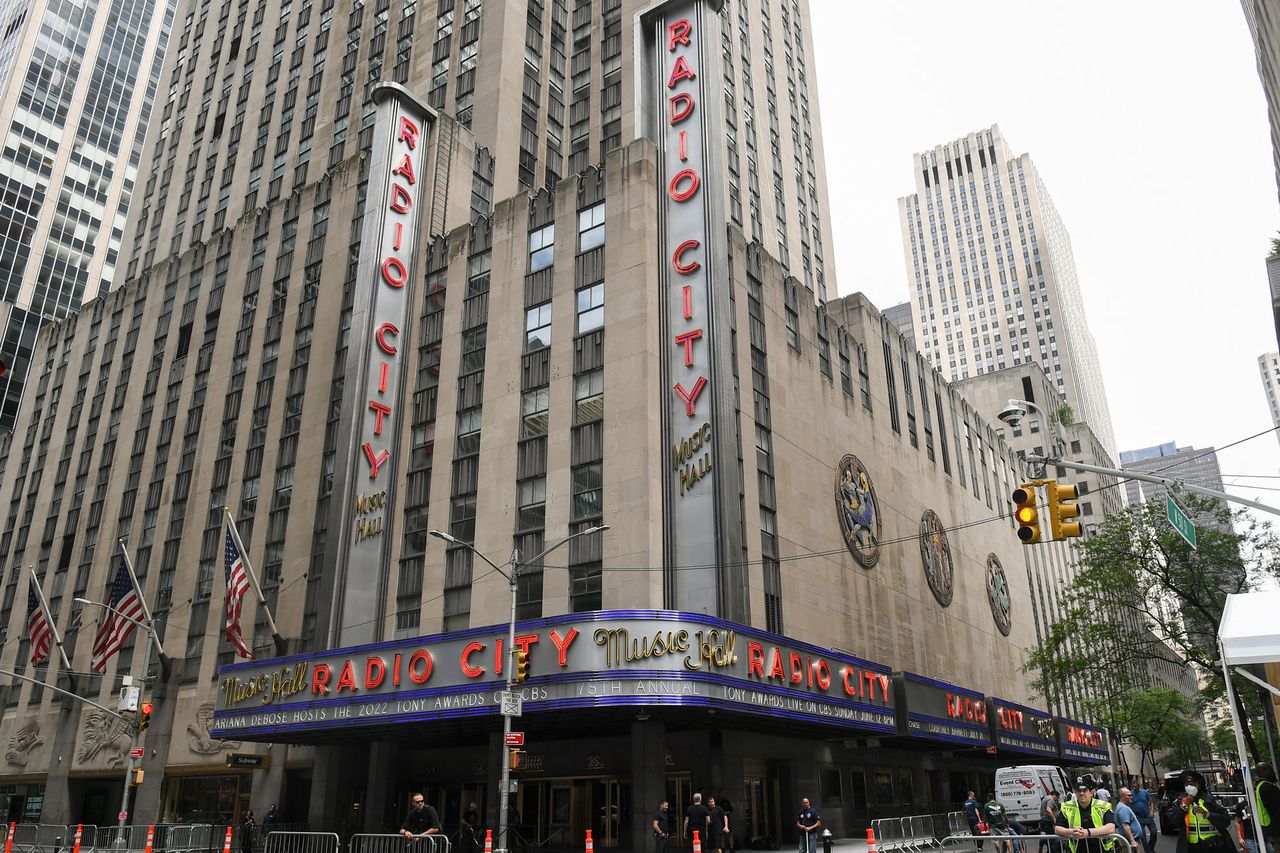 Radio City Music Hall on the day of the 2022 Tony AwardsCredit: Michael Buckner/WWD/Penske Media via Getty