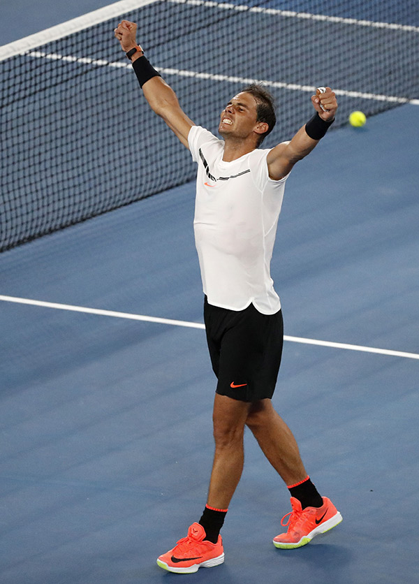 Rafael Nadal at the Australian Open