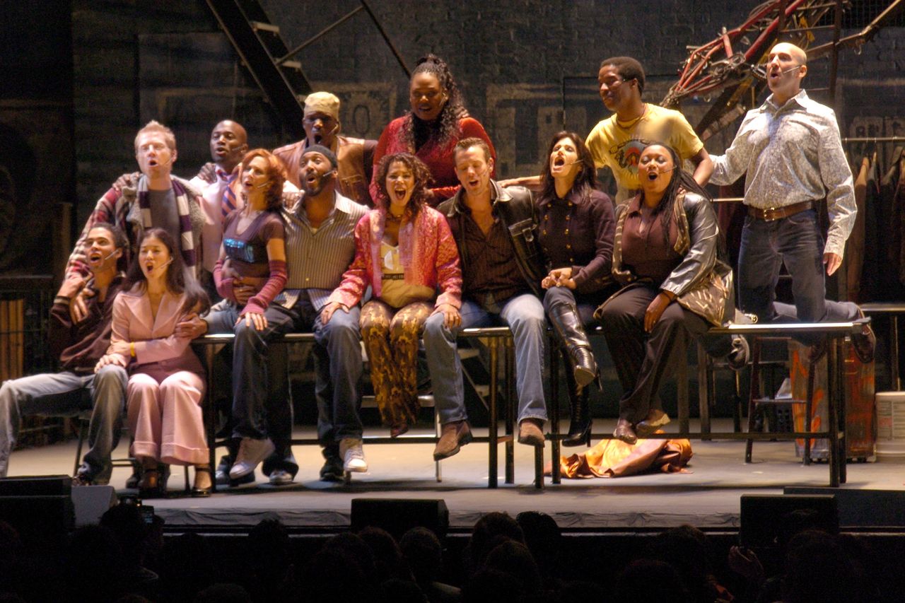 The original cast of 'Rent' reunite for the musical's 10th anniversaryCredit: Richard Corkery/NY Daily News Archive via Getty