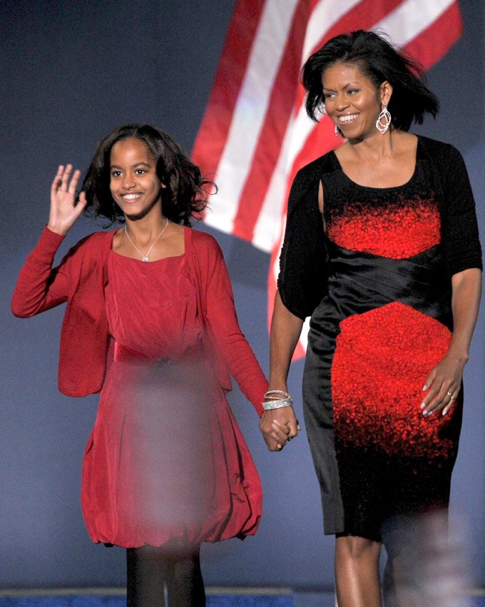 Malia & Her Mom in 2008