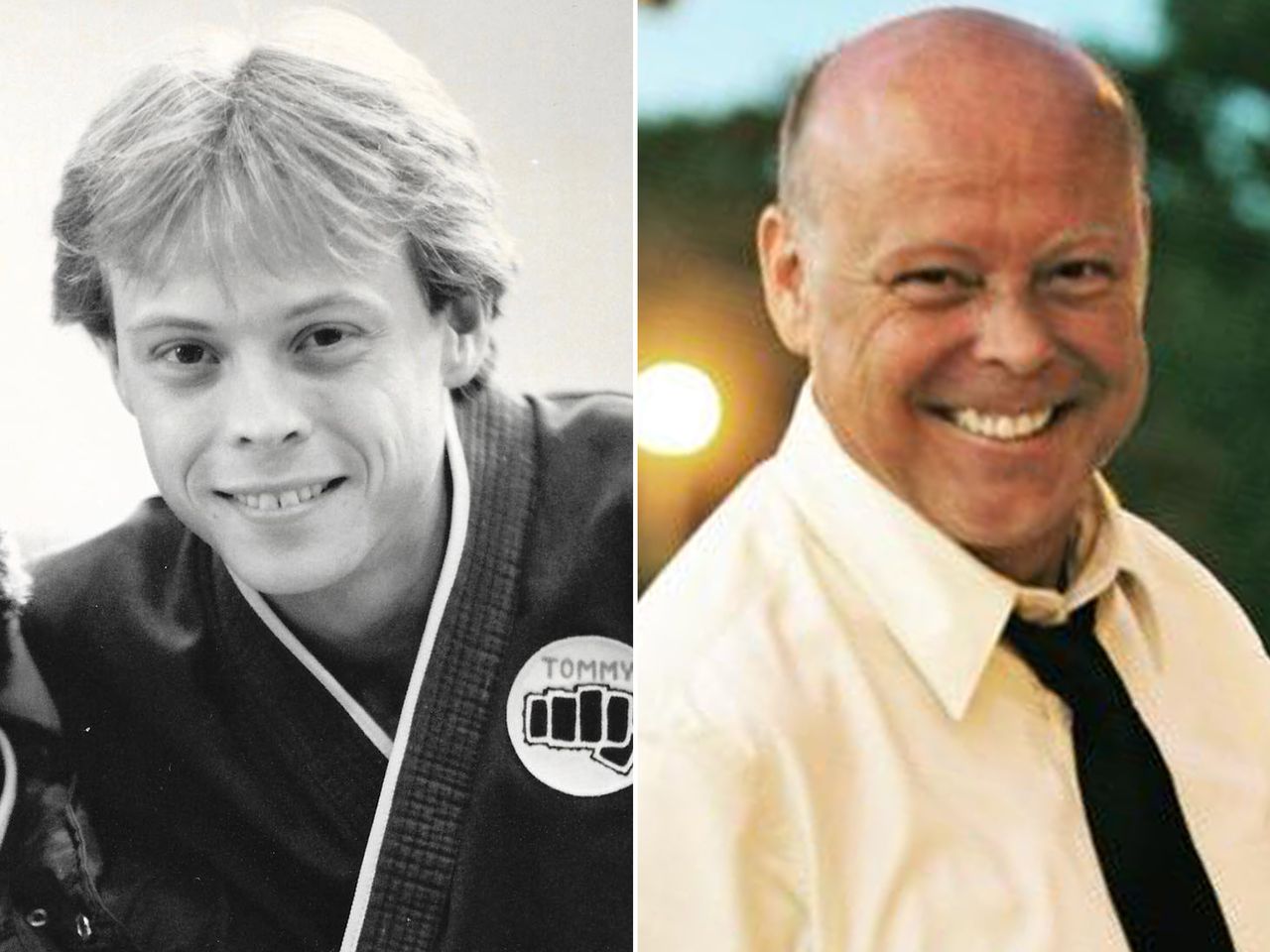 Rob Garrison in The Karate Kid From left: Rob Garrison as Tommy on the set of 1984's 'The Karate Kid'; Rob Garrison poses for a portraitCredit: Tony O'Dell Instagram; Rob Garrison Twitter