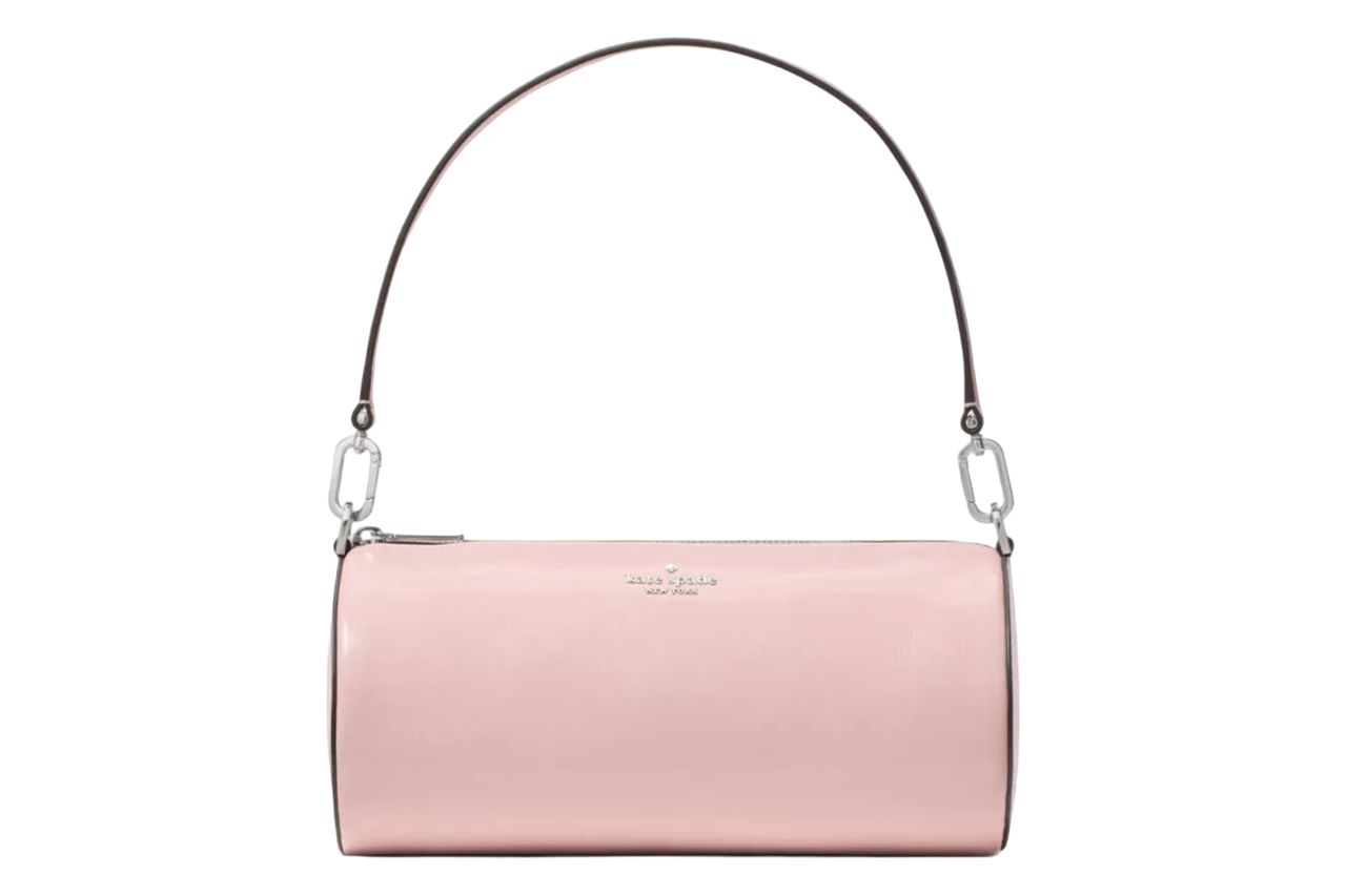 Roulette Glazed Leather Medium Shoulder Bag Credit: Kate Spade