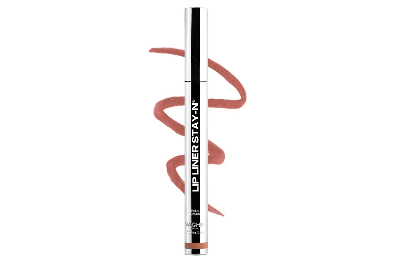 Sacheu Lip Liner STAY-N Peel Off Lip Stain — Long Lasting Waterproof Lip Tint with Hyaluronic Acid & Vitamin E — Transfer Proof Matte Finish, Vegan & Cruelty-Free (p-INKED) Credit: Amazon
