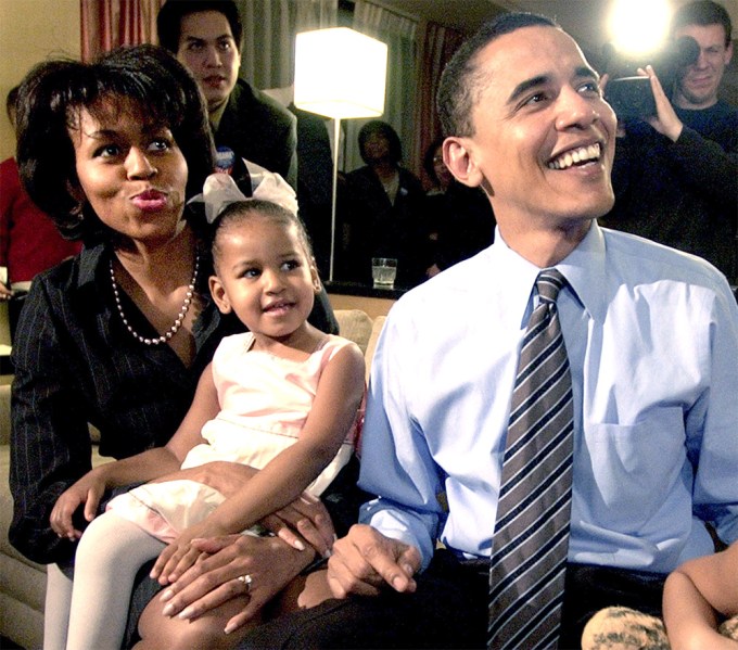The Obamas Watch. For Senate Results