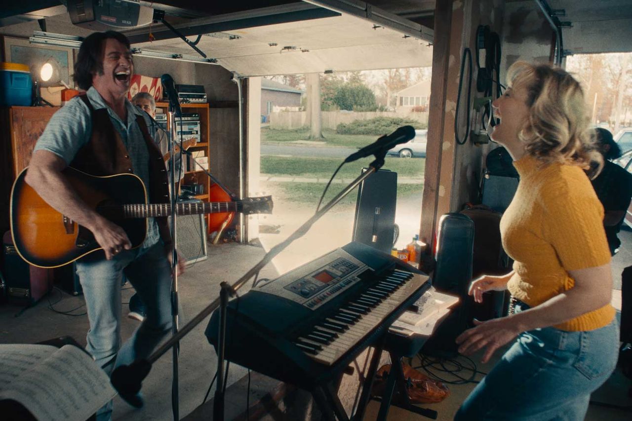 Kate Hudson as Claire Stengl and Hugh Jackman as Mike Sardina in 'Song Sung Blue.'Credit: Courtesy of Focus Features