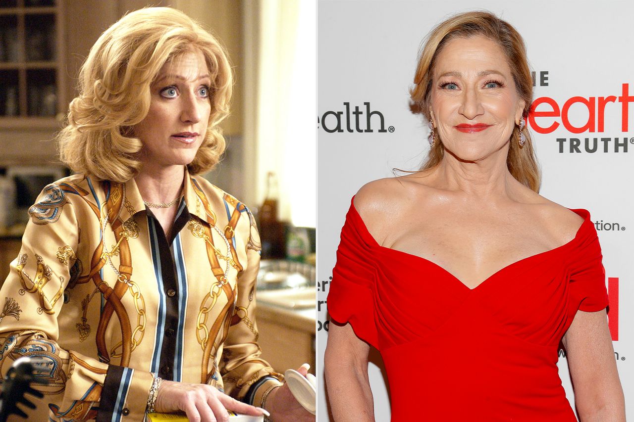 Edie Falco in The Sopranos; Edie Falco on January 29, 2026 in New York City.Credit: HBO/Courtesy Everett Collection; Astrid Stawiarz/Getty