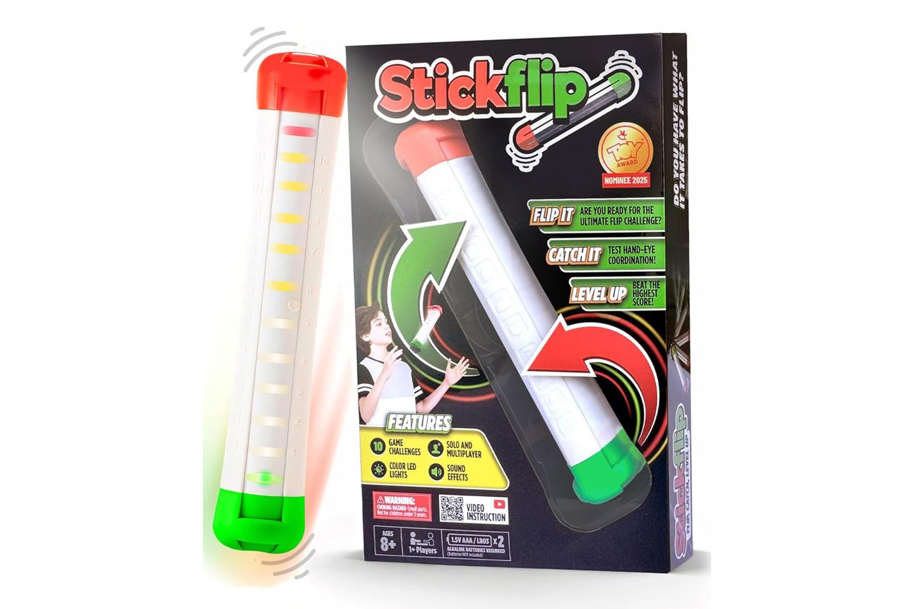 Stickflip How Many Flips can You Throw? Electronic Flip Challenge Game Credit: Amazon