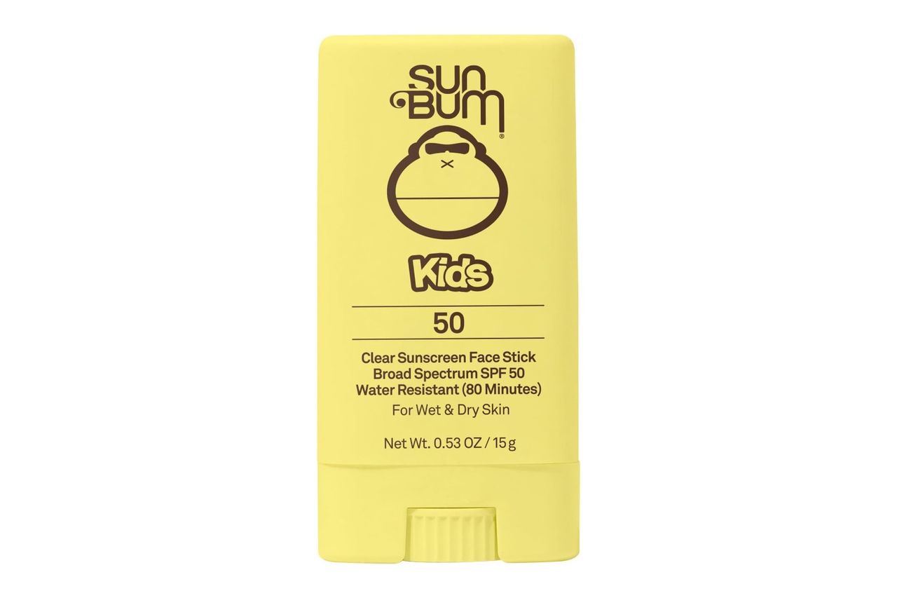Sun Bum Kids SPF 50 Clear Face Stick Sunscreen - Wet or Dry Skin Application Broad Spectrum Sunscreen with Vitamin Credit: Amazon