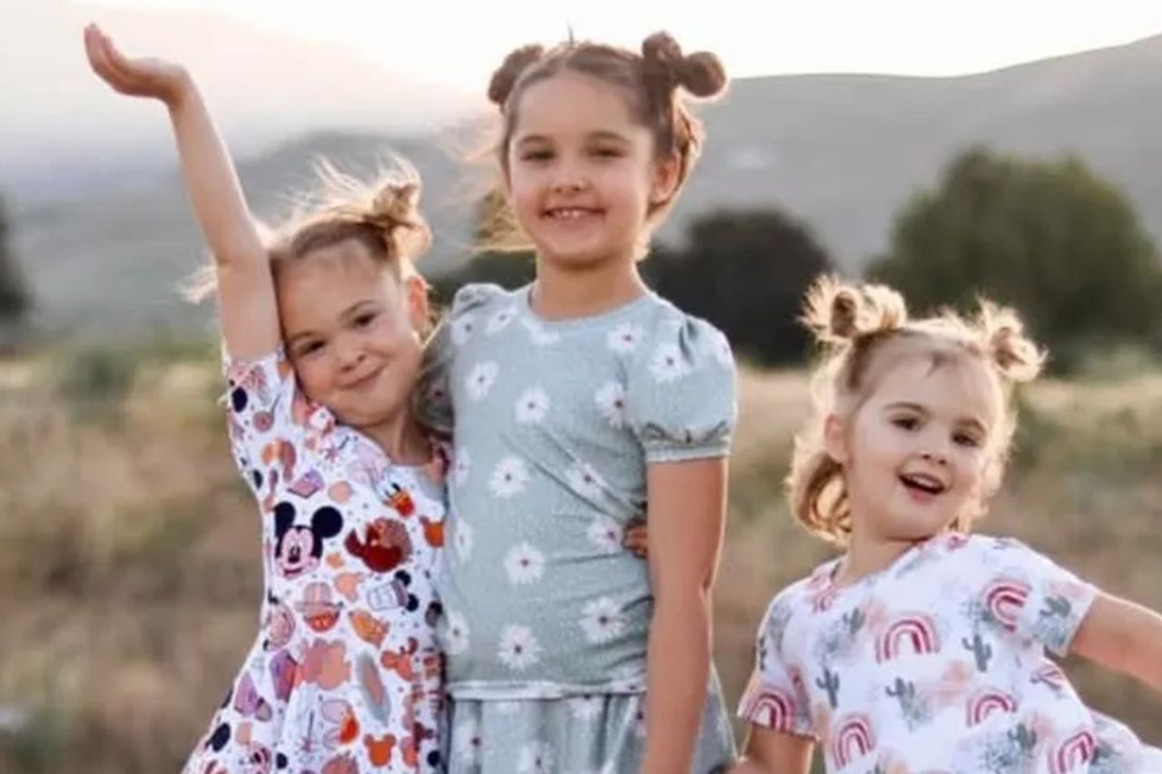 Olivia, Paityn and Evelyn Decker.Credit: GoFundMe