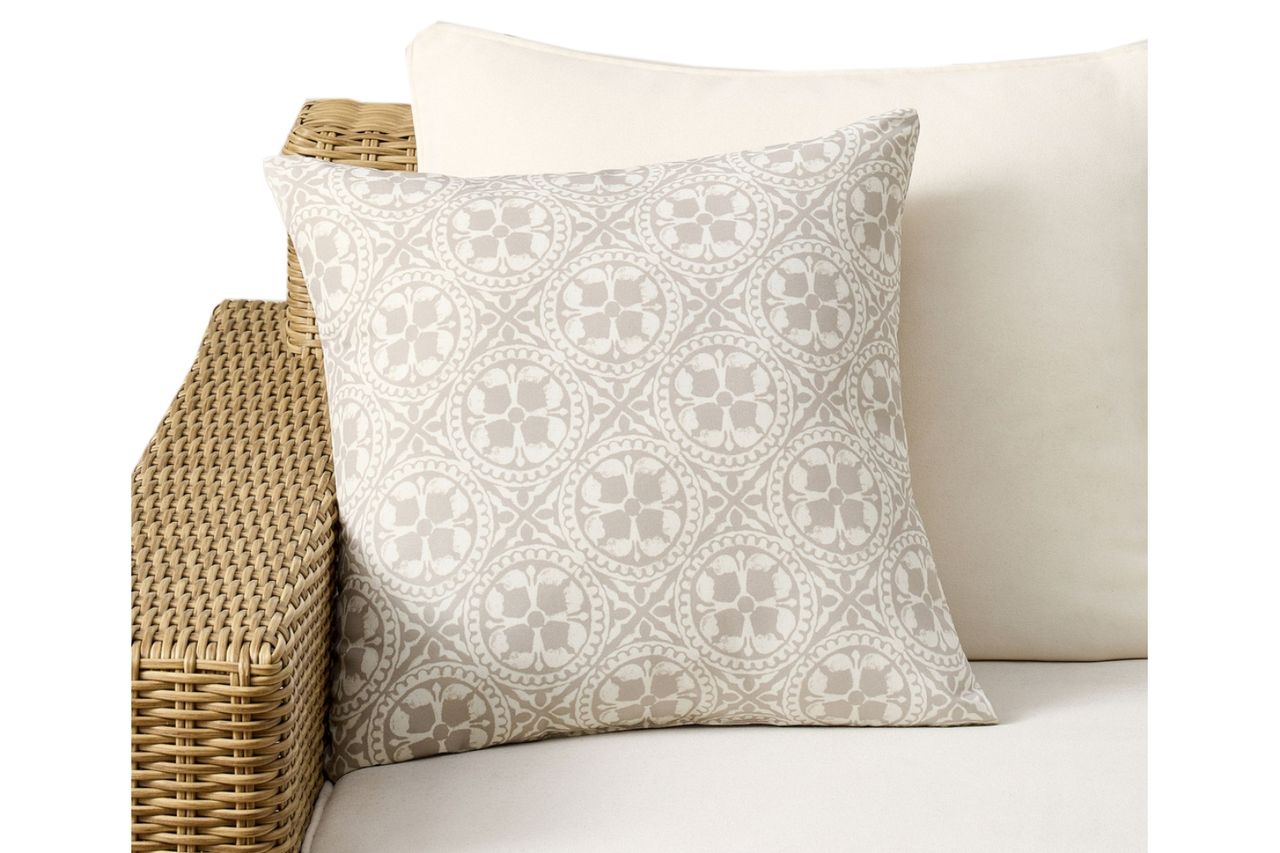 Tile Outdoor Pillow Credit: Pottery Barn