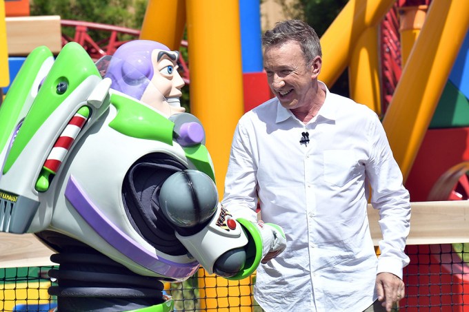 Tim Allen Shakes Hands with himself