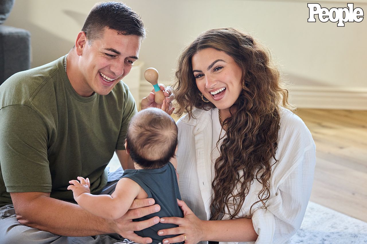André Murillo and Tori Kelly with their son, Zayden, in May 2026Credit: Amanda Friedman