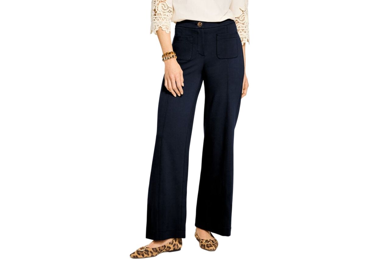 Wide Leg Ponte Pants Credit: Talbots