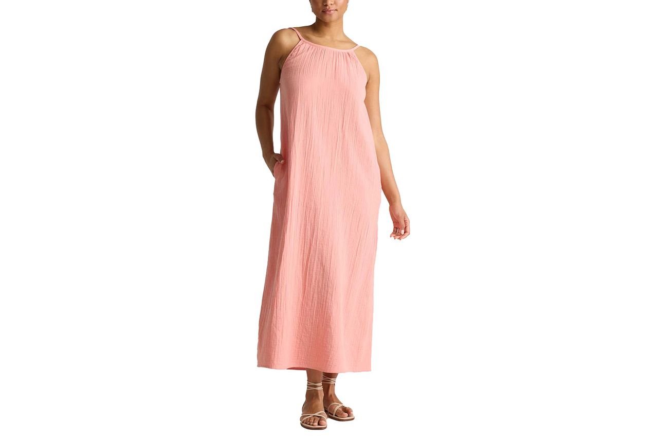 100% Organic Cotton Gauze Sleeveless Maxi Dress Credit: Quince
