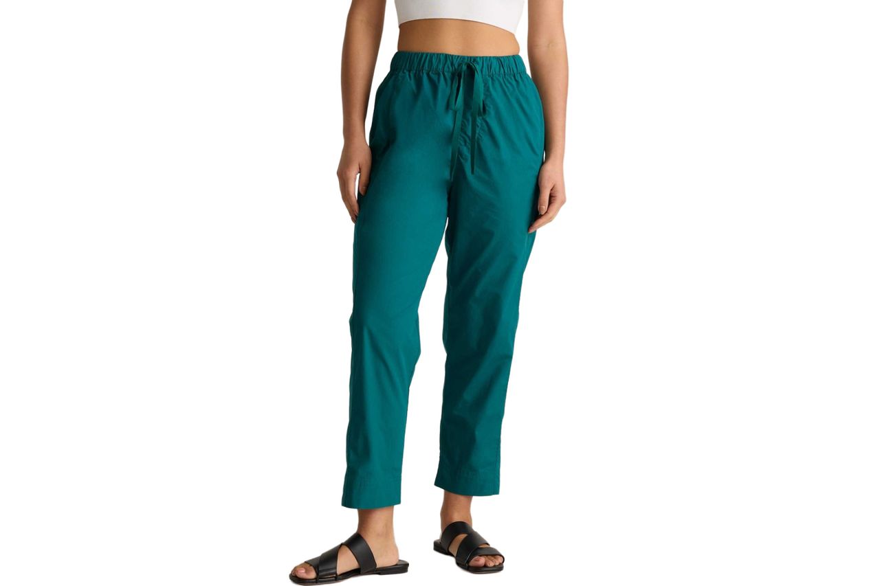 100% Organic Cotton Poplin Pull-On Pants Credit: Quince