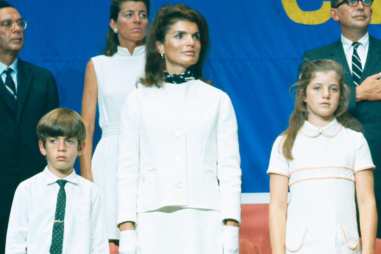 Jackie Kennedy with her two kidsCredit: Bettmann/Getty