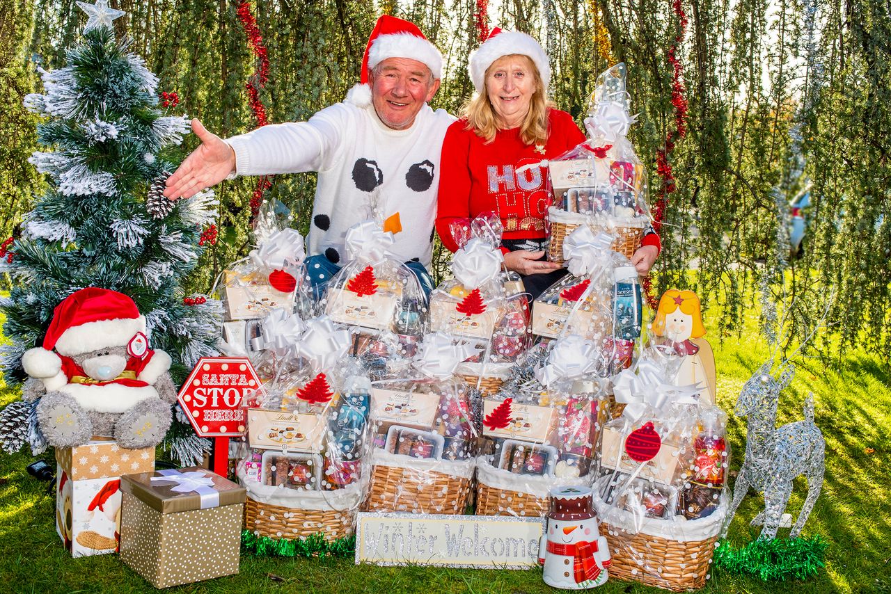 Kevin and Michele Jones pitch in during the 2020 holiday season.Credit: Courtesy of Allwyn