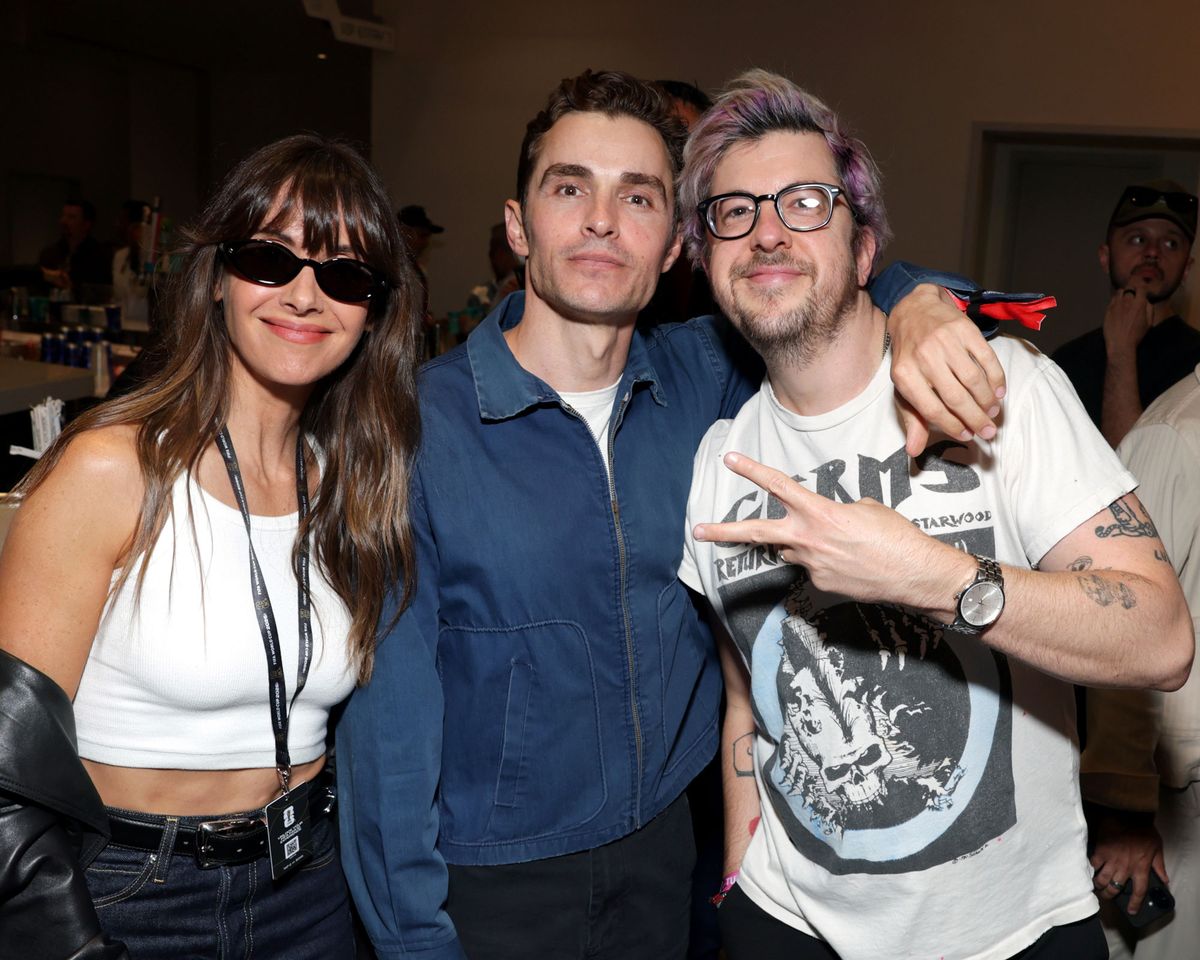Alison Brie, Dave Franco and Christopher Mintz-Plasse attend the FIFA World Cup 2026 Group D match between TÃ¼rkiye and USA at Los Angeles Stadium on June 25, 2026 in Inglewood, California.Credit: FIFA via Getty