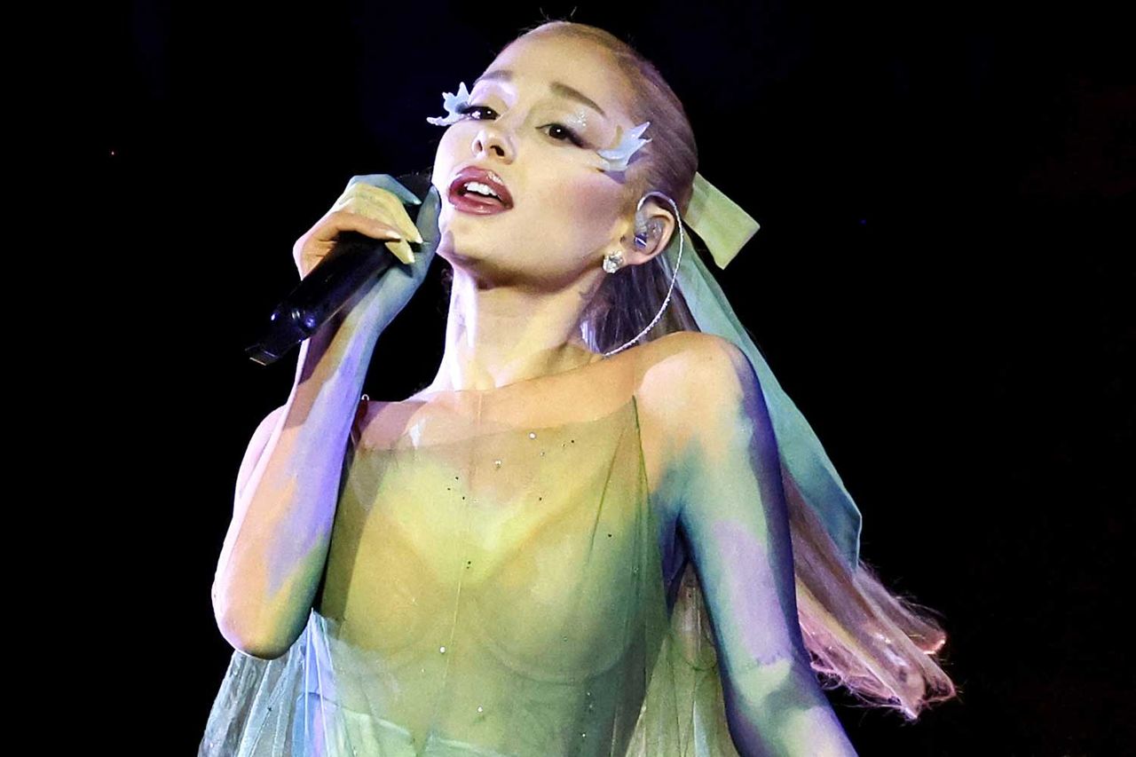 Ariana Grande performs onstage during The 2024 Met Gala Celebrating “Sleeping Beauties: Reawakening Fashion”Credit: Kevin Mazur/MG24/Getty