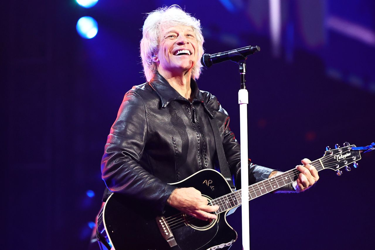 Bon Jovi performs onstage at the Forever Tour Kick Off Bon Jovi performs onstage at the Forever Tour Kick OffCredit: Theo Wargo/Getty