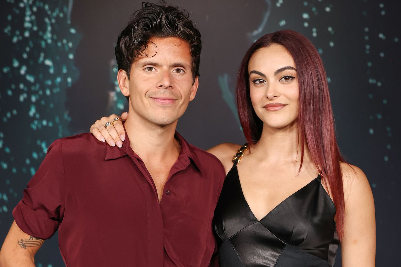 Rudy Mancuso and Camila Mendes attend the premiere of HBO Original Series âIT: Welcome To Derryâ at Warner Bros. Studios on October 20, 202Credit: Monica Schipper/Getty