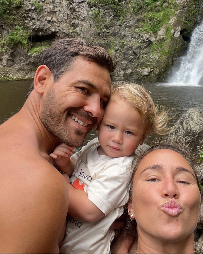 Carissa Moore with her husband and baby.Credit: Carissa Moore/Instagram
