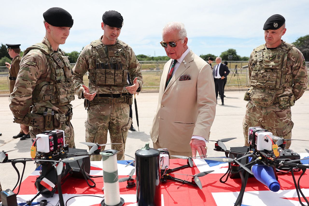 King Charles at the Tank Museum on July 6, 2026Credit: Chris Jackson/Getty