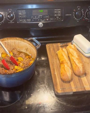 Chef Joey Charney’s pot roast with a side of bread.Credit: Chef Joey Charney