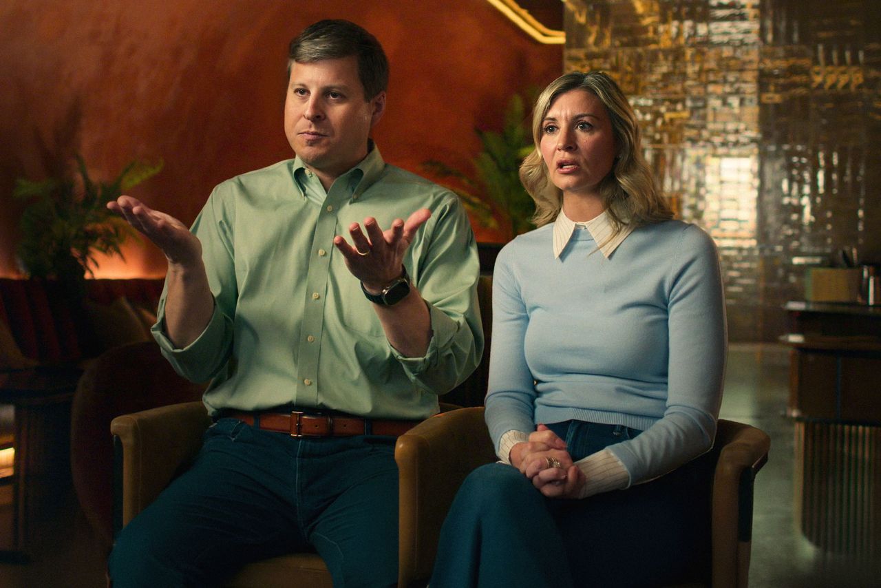 John and Meghan Scimone in ‘Shipwrecked: Nightmare at Sea’Credit: Courtesy Netflix