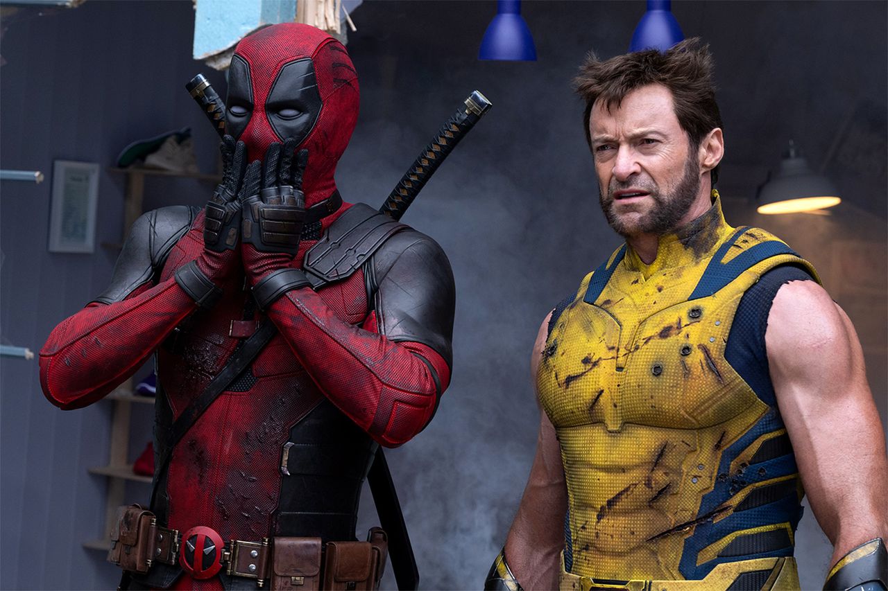 (L-R): Ryan Reynolds as Deadpool/Wade Wilson and Hugh Jackman as Wolverine/Logan in 20th Century Studios/Marvel Studios' DEADPOOL & WOLVERINE Ryan Reynolds as Deadpool and Hugh Jackman as Wolverine in ‘Deadpool and Wolverine.’Credit: Jay Maidment/20th Century Studios/MARVEL