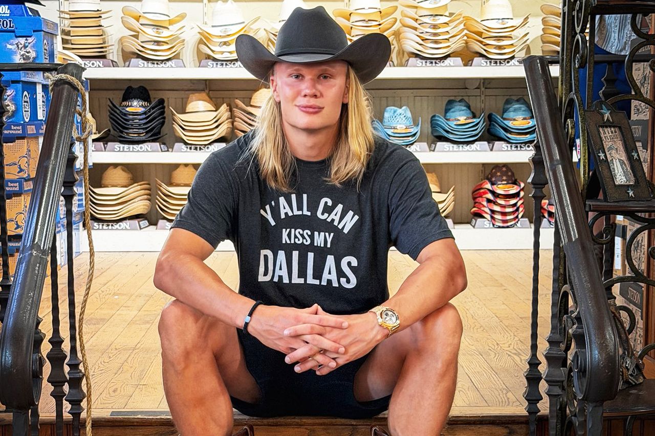 Erling Haaland Embraces Cowboy Life . Erling HaalandCredit: Erling Haaland/Twitter