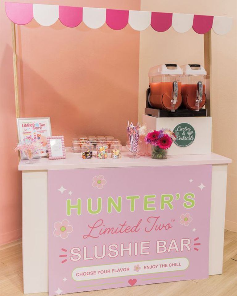 The slushie bar at Hunter’s birthday party.Credit: Ina Ivanova