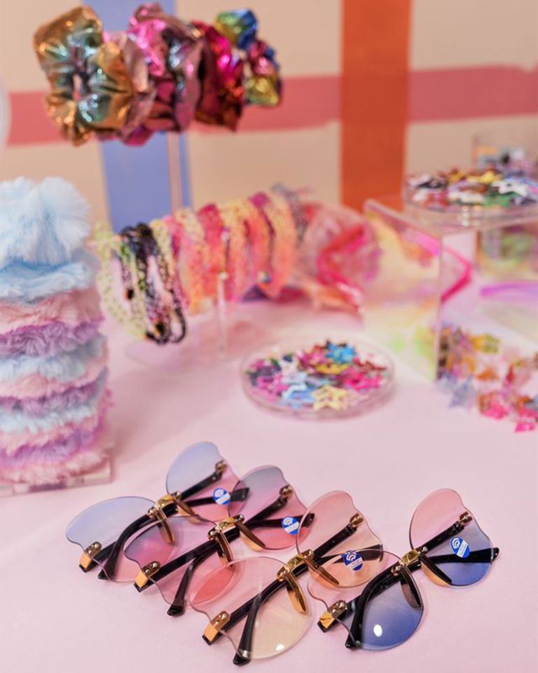 The glam station at Hunter’s birthday party.Credit: Ina Ivanova