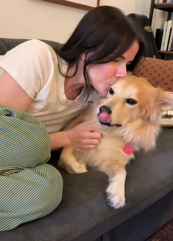 Isabel Klee and her dog Simon.Credit: Isabel Klee/Instagram