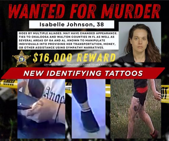Isabelle Johnson wanted posterCredit: Walton County Sheriff's Office