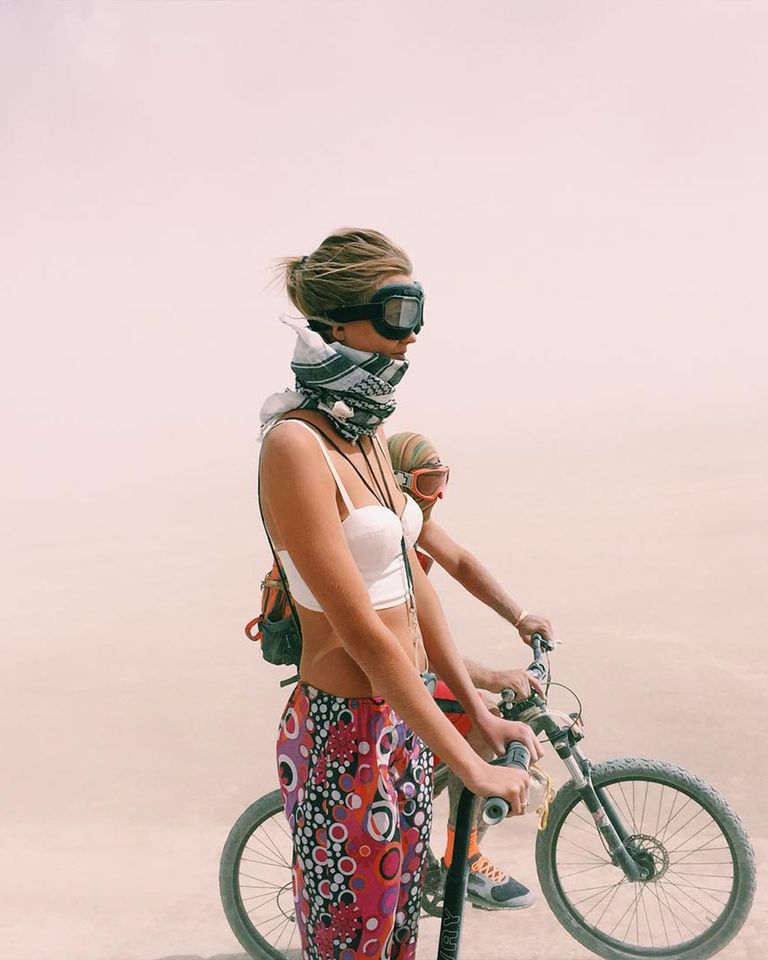 Celebrities Who Have Attended Burning Man Karlie Kloss at Burning ManCredit: Karlie Kloss/Instagram