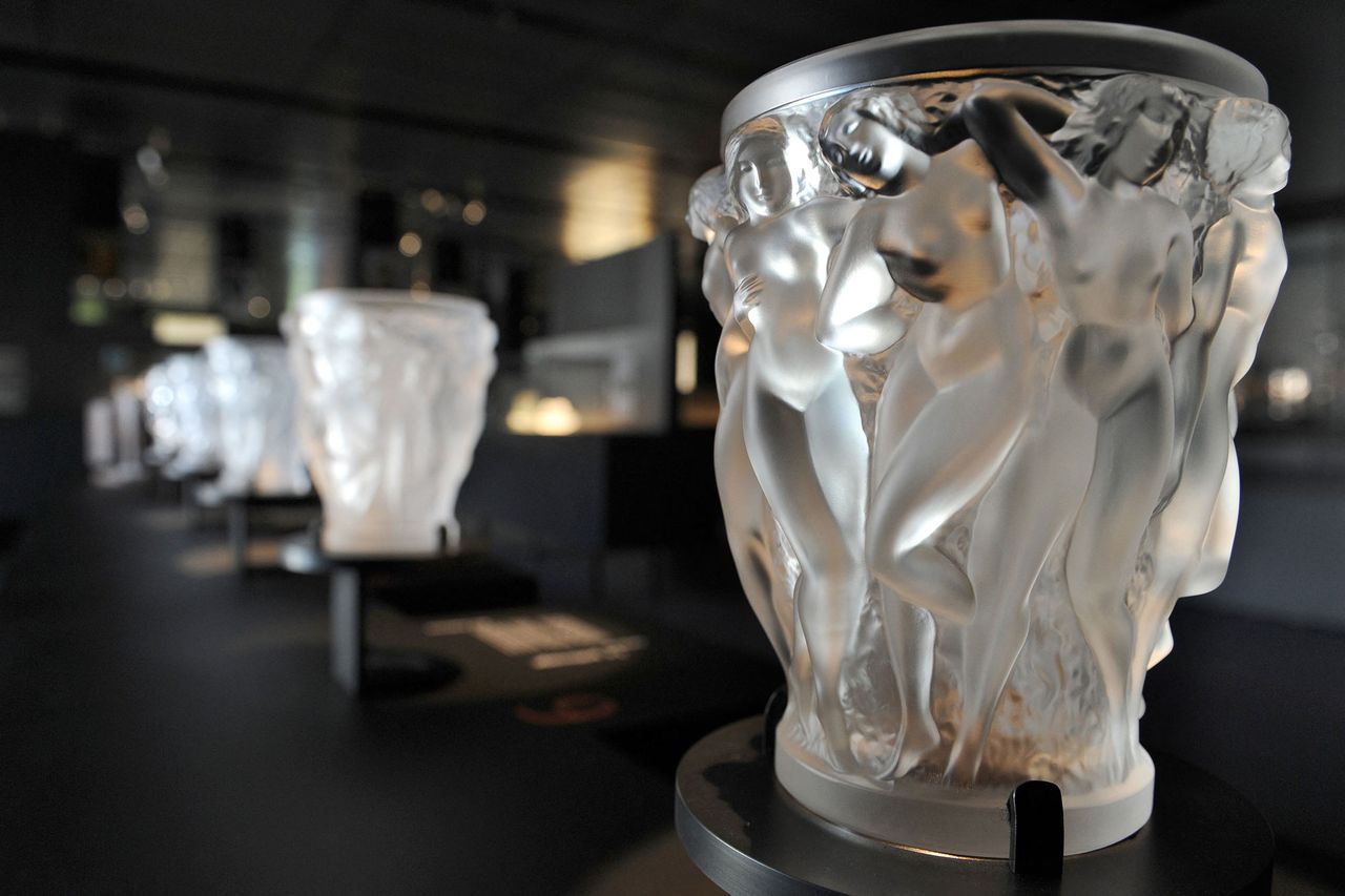 The making process of a crystal piece is shown at the Lalique museum in Wingen-sur-Moder, eastern France, on June 23, 2011. The museum dedicated to Rene Lalique (1860-1945), will be inaugurated by French minister of Culture, Frederic Mitterrand, on July 1st. Credit: PATRICK HERTZOG/AFP via Getty