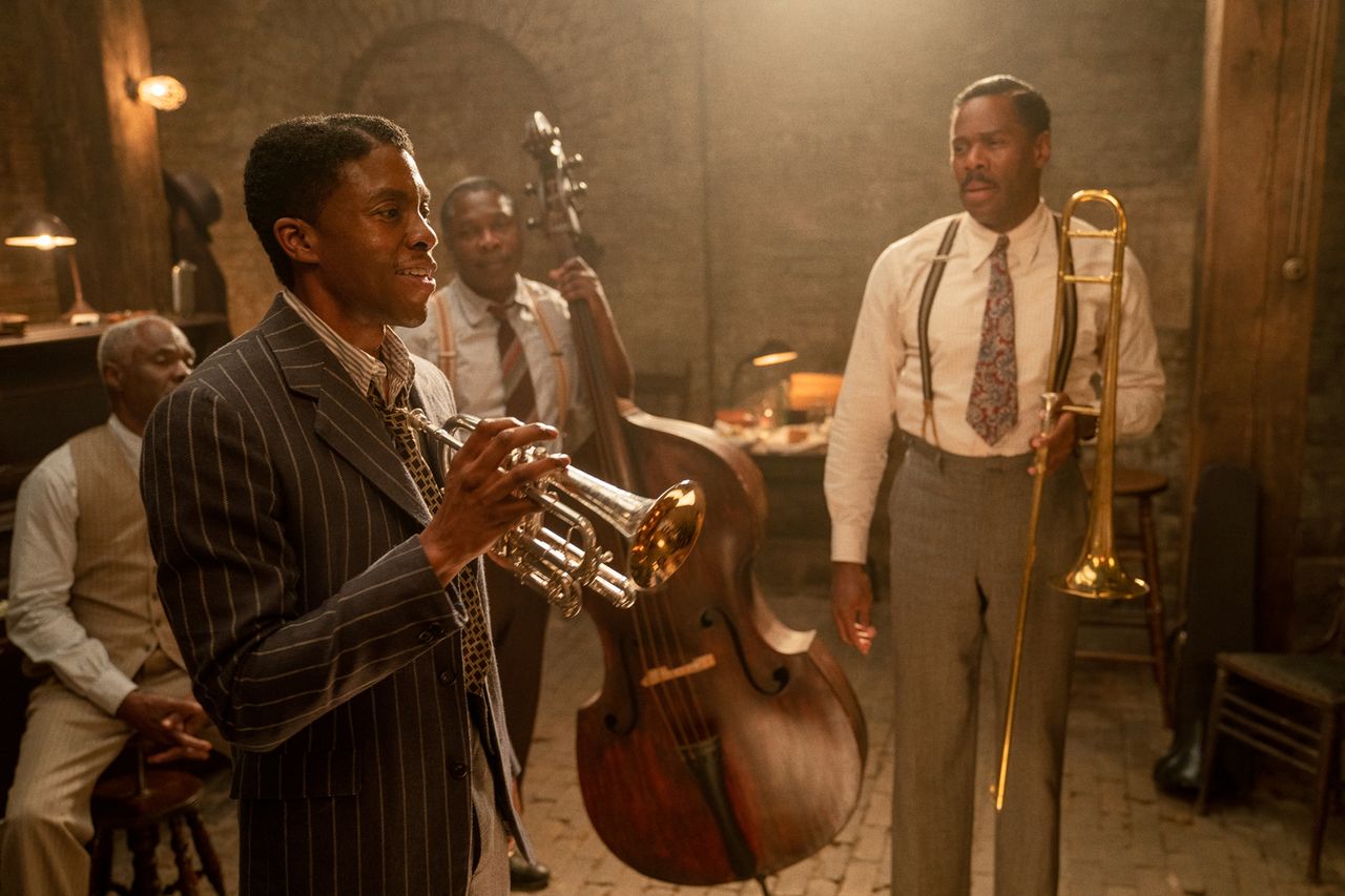 Glynn Turman, Chadwick Boseman, Michael Potts and Colman Domingo in Ma Rainey’s Black BottomCredit: David Lee/Netflix