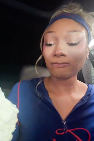 Megan Thee Stallion ties butter ice creamCredit: Megan Thee Stallion/TIktok
