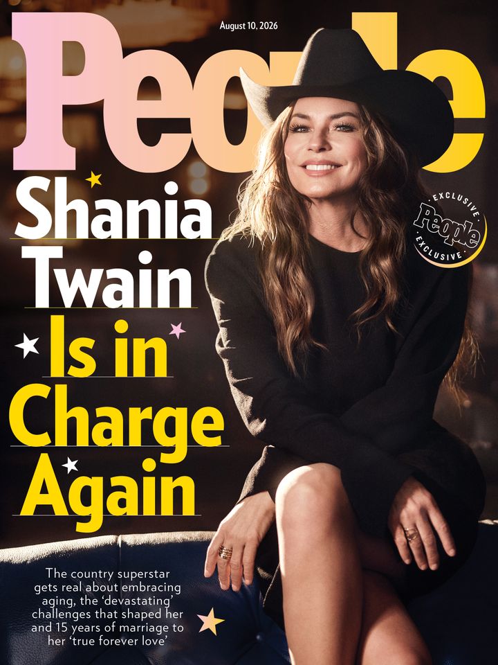SHANIA TWAIN PEOPLE COVER Shania Twain on the cover of the Aug. 10, 2026 issue of PEOPLECredit: Victoria Will