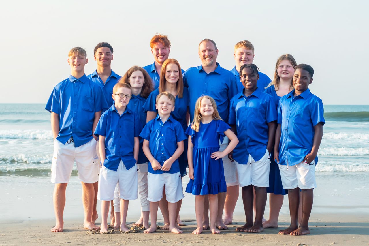 Parents of 11 Spend Up to $1,200 a Week on Groceries After Adopting 6 Kids with Fetal Alcohol Spectrum Disorders. The Dougherty Dozen.Credit: Courtesy of Alicia and Dougherty Dozen