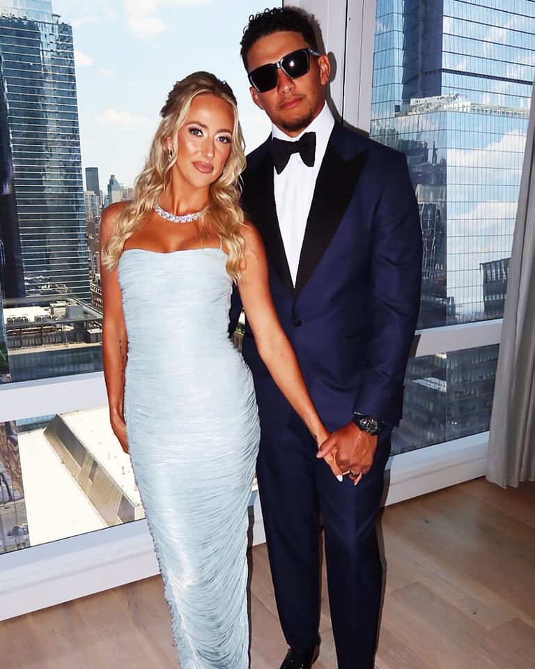 Patrick Mahomes Gives Fans a Behind-the-Scenes Look at Travis Kelce and Taylor Swift's Wedding with Wife Brittany Brittany and Patrick Mahomes.Credit: Patrickmahomes/Instagram