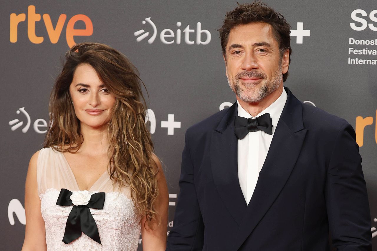 Penelope Cruz and Javier Bardem at the 72nd San Sebastian Film Festival on Sept. 20, 2024 in SpainCredit: Raul Terrel/Europa Press via Getty
