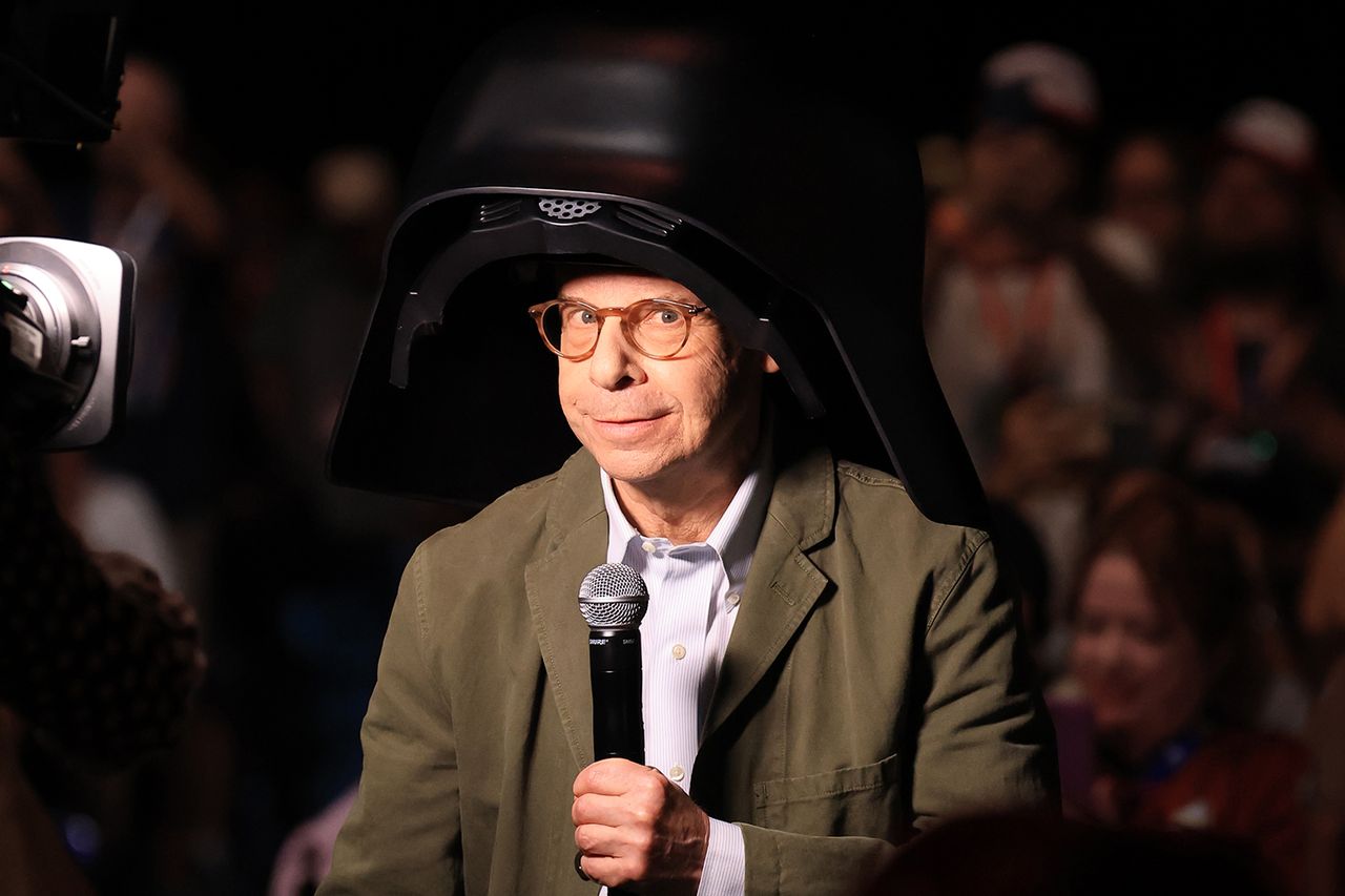 Rick Moranis speaks at the ‘Spaceballs’ Hall H panel during 2026 Comic-Con International: San DiegoCredit: Amy Sussman/Getty