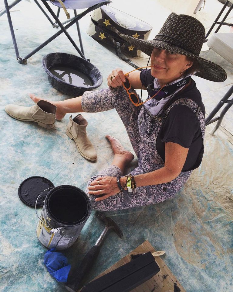 Celebrities Who Have Attended Burning Man Susan Sarandon at Burning ManCredit: Susan Sarandon/Instagram